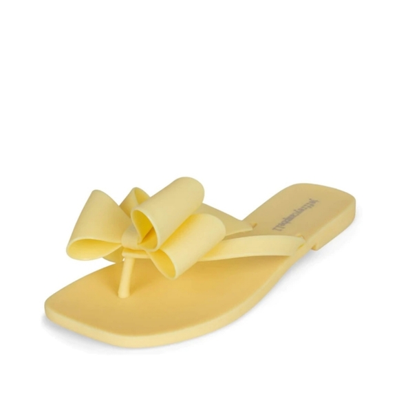 Jeffrey Campbell Jelly Thong Sandals with Bow - Picture 1 of 10